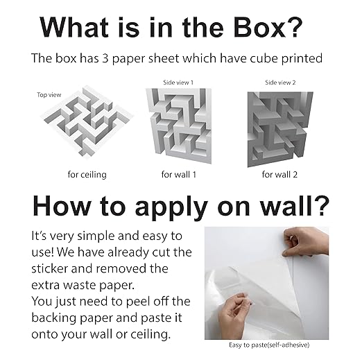 Open a portal in your own home with graphic decals that trick your mind and make you wonder how this is even possible.